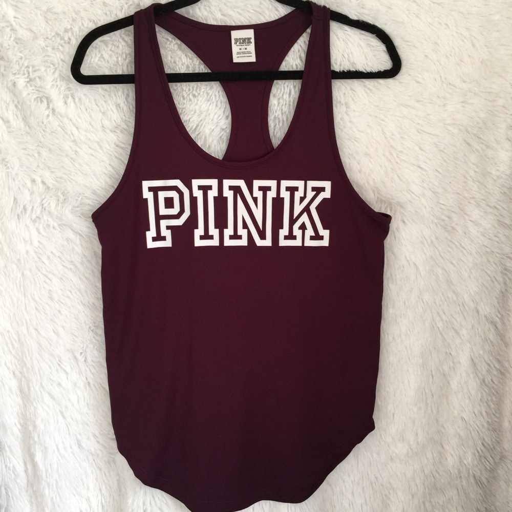 PINK Victoria’s Secret Graphic Active Tank…